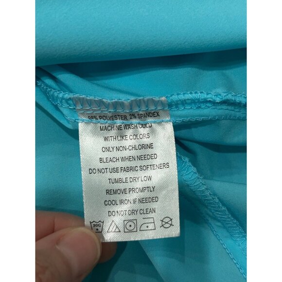 Blacktip Sailfish Vented Shirt Blue Sz Large Button Up Roll Tab Sleeve Outdoor - Picture 7 of 11